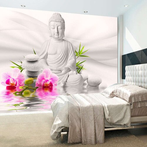  Samoljepljiva foto tapeta - Buddha and Orchids 441x315 Cijene