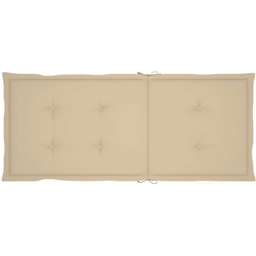  Sklopive stolice s jastucima 8 kom. Masivno bagremovo drvo Bež 120 x 50 x 3 cm Slike