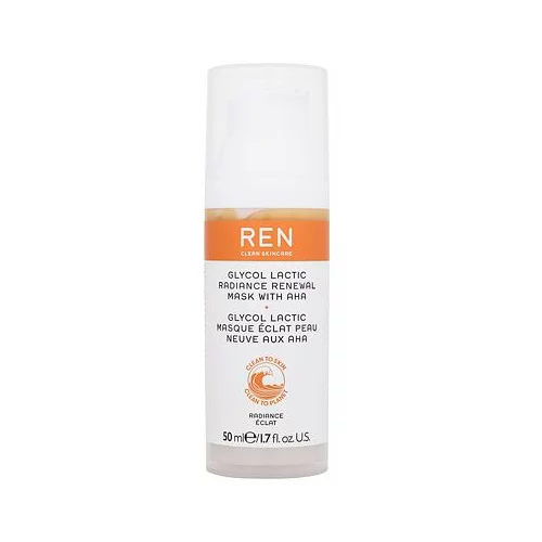 REN Clean Skincare Radiance Glycolic Lactic Radiance Renewal Mask With AHA maska za lice 50 ml