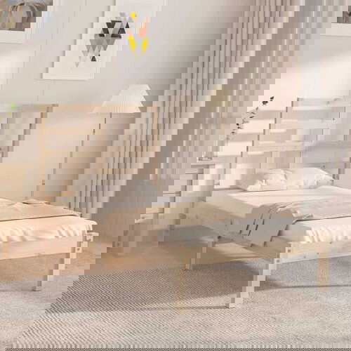  Okvir za krevet od masivnog drva 75 x 190 cm 2FT6 jednokrevetni Slike