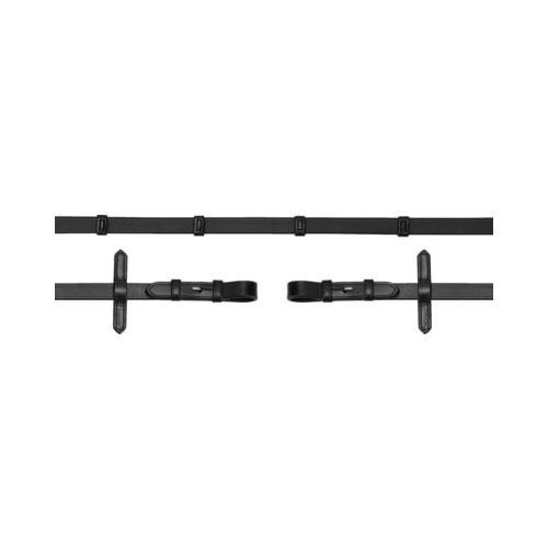  Gumijaste vajeti &amp;#039;Soft Rubber Reins Stops&amp;#039; 16 mm, black/silver Slike