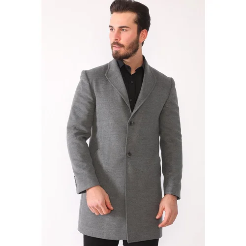 Dewberry PLT8398 MEN'S COAT-DARK GREY