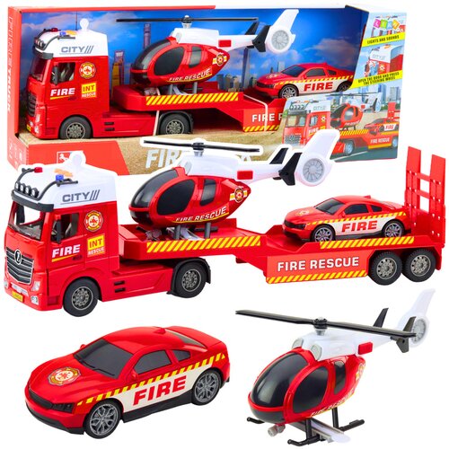 Fire Truck Helicopter Car Lights Sounds Set Slike
