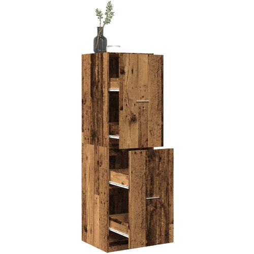 vidaXL Ormarić za lijekove boja starog drvo 40x41x144,5 cm drveni Cijene
