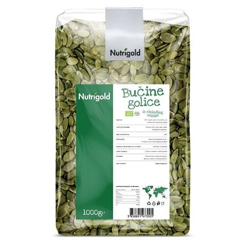 Nutrigold Bučine golice - Organske 1000g xxl Cene