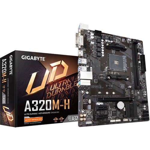 Mb GIGABYTE GA-A320M-H 2.0 AMD A320;AM4;2xDDR4 DVI,HDMI;RAID;micro ATX Cijene