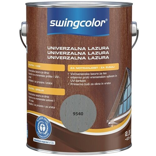 SWINGCOLOR Lazura za drvo (Srebrna, Svilenkasti sjaj, 2,5 l) Cijene