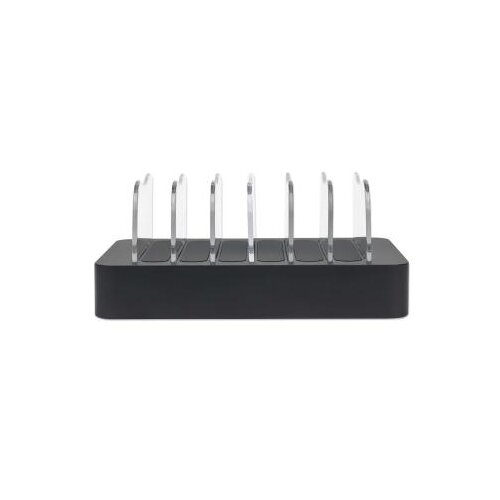 Manhattan 102254 5V/2.4V/50W/držač za telefon Crni USB punjač 6-port Cene