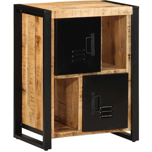 VidaXL Komoda 55x35x70 cm trden robusten mangov les in kovina Slike