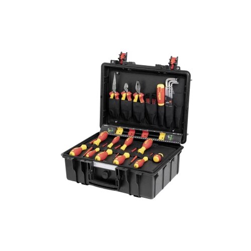 Wiha 45257 električar set alata u kovčegu, otporno na pra&amp;scaron;inu, vodootporna 39-dijelni Slike