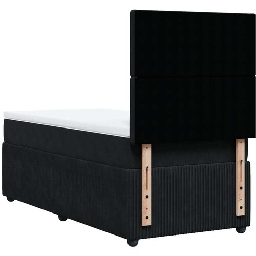 VidaXL box spring krevet s madracem crni 80 x 200 cm bar&amp;scaron;unasti Slike