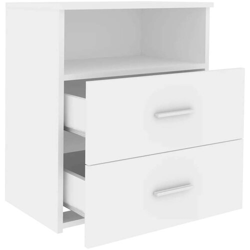 VidaXL Noćni ormarići 2 kom bijeli 50 x 32 x 60 cm Slike
