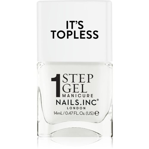 Nails Inc. It&amp;rsquo;s Topless gel lak za nohte za dolgoobstojen učinek odtenek Emma 14 ml Slike
