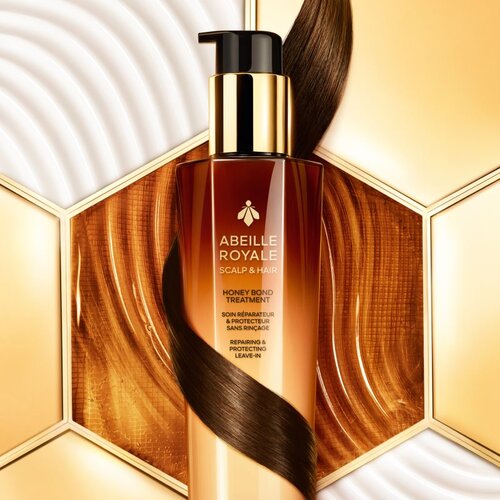 Guerlain Abeille Royale Honey Bond Treatment Leave-In Care nega brez spiranja z regeneracijskim učinkom 150 ml Slike