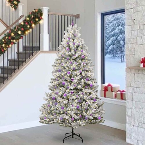  Umjetno božićno drvce 240 cm 300 LED lampica Topla bijela Slike