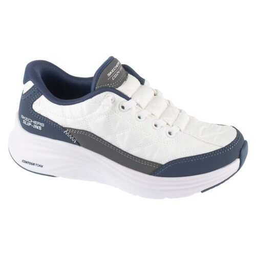 Skechers Nizke superge Slip-ins Contour Foam - Cozy Fit Bela Slike