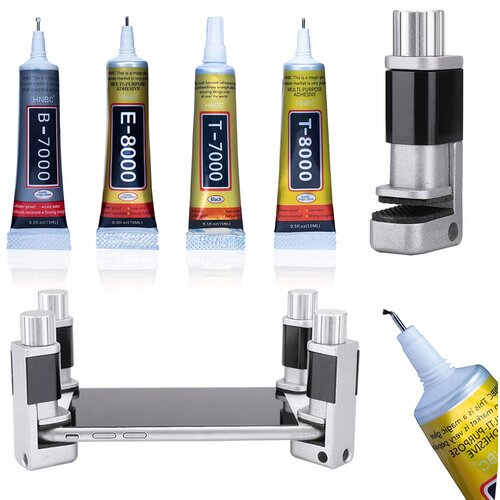 Rosfix LCD DISPLAY VICE + 4X VEČNAMENSKO LEPILO T-8000 15ML+LEPILO T-7000 15ML+LEPILO B-7000 15ML+LEPILO E-8000 15ML, (21746355) Slike