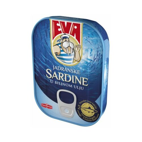 Podravka EVA sardine u biljnom ulju 115g limenka Slike