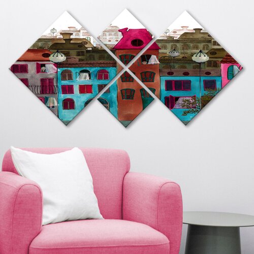 Wallity slika 4MDF128063447, 60x115 cm, 4 dijela Cene