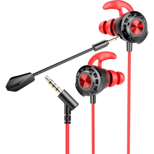 Rampage Slu&scaron;alice sa mikrofonom gaming RM-K36 PROUD 3.5mm Gaming Red In-Ear Headphone, dual Mic, Detachable long mic, 35238 Cijene