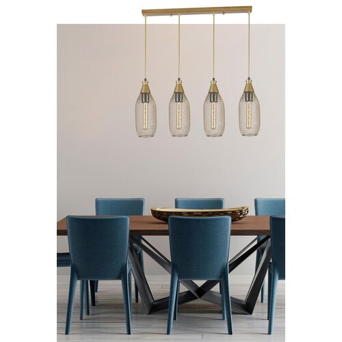 Opviq rio 8715-6 gold chandelier Cene