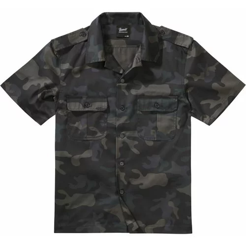 Brandit vojaška srajca s kratkimi rokavi, black camo