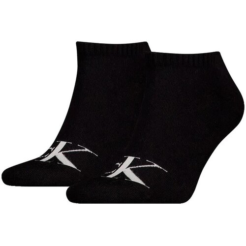Calvin Klein Jeans Boksarice Chaussettes courtes invisibles 2 Paires coton Črna Slike