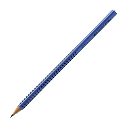 Faber-Castell grafitna olovka Grip 2001 517514 (Plava) Bez gumice B Plava 12 Slike