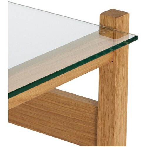 H&amp;uuml;bsch Stolić za kavu sa staklenom pločom stola u prirodnoj boji 52x66 cm Ledge &amp;ndash; Slike