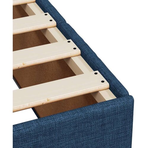 vidaXL Krevet s oprugama i madracem plavi 90 x 200 cm od tkanine Cijene