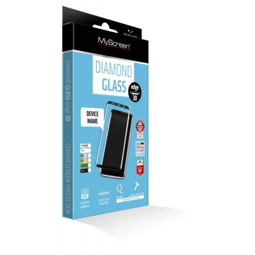 Myscreen protector my screen protector zaščitno kaljeno steklo iphone 7 / iphone 8 - diamond glass edge 3D - bel Cene