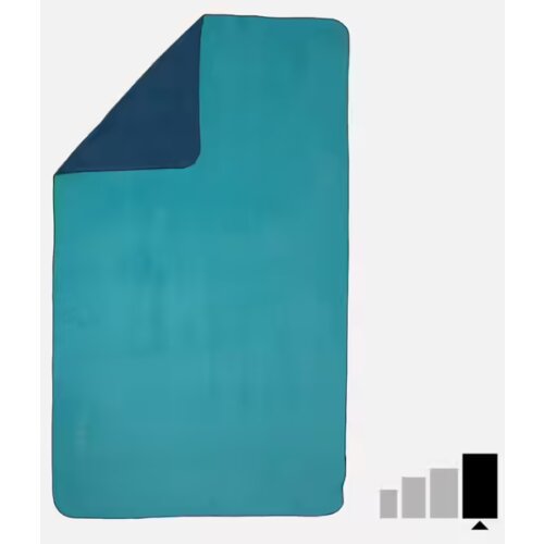 Olimp Sport Dvostrani peškir od mikrovlakana plavo zeleni XL Cene