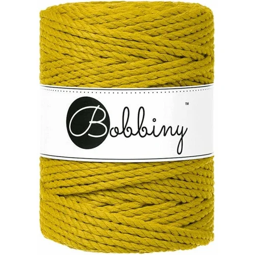 Bobbiny 3PLY Macrame Rope 5 mm 100 m Spicy Yellow Vrvica