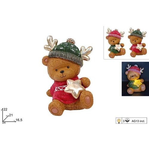  BOŽIĆNA DEKORACIJA MEDVJED 22 CM SORTO Cene