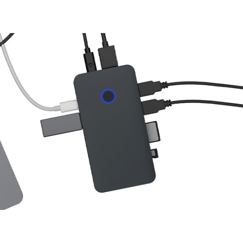 Icybox IB-DK2108M-C 8-in-1 USB Type-C PowerDelivery do 100 W priklopna postaja, (20296092) Cene