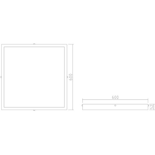  APLED - LED povr&amp;scaron;inski montiran panel QUADRA LED/40W/230V 4000K 60x60cm IP41 Slike