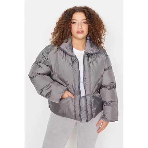 Trendyol Curve Gray Oversize Inflatable Jacket