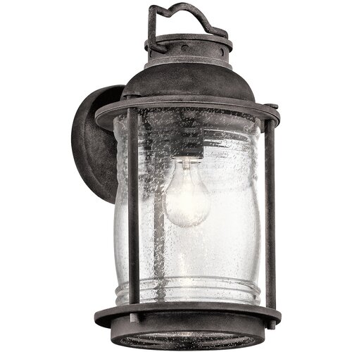Elstead Lighting Elstead Ashland Bay 1 velika zunanja stenska svetilka iz cinka IP44, E27, (22100013) Cene