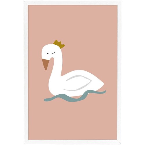 Bloomingville Mini zidni plakat u bijelom okviru Xander Swan, 45 x 65 cm Cijene