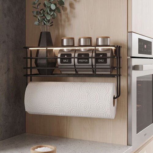 Hanah home zidna polica Niva, 34 cm, crna Cene