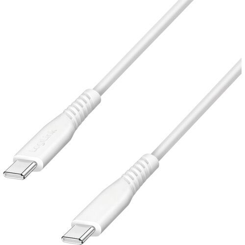 Logilink USB 2.0 Type C - C, M/M, 60 W, bela, 1.0m Cene