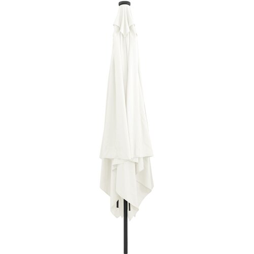 vidaXL Kockasti vrtni suncobran s LED svjetlima 295x245 cm Bež Cijene
