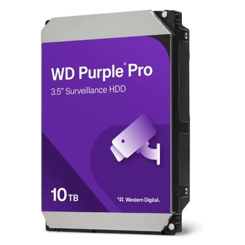 Western Digital HDD 10TB WD102PURP SATA3 7200RPM 256MB Purple Pro Cene