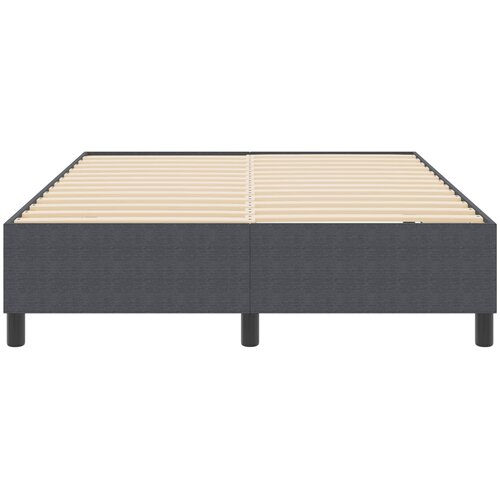  Krevetna platforma Tamno siva 140 x 200 cm Kordura tekstil Slike