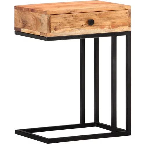 Bočni stolić U-oblika 45 x 30 x 61 cm masivno bagremovo drvo