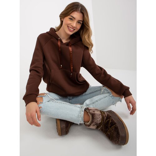 Och Bella Sweatshirt-TW-BL-BL-1003.95P-dark brown Cijene
