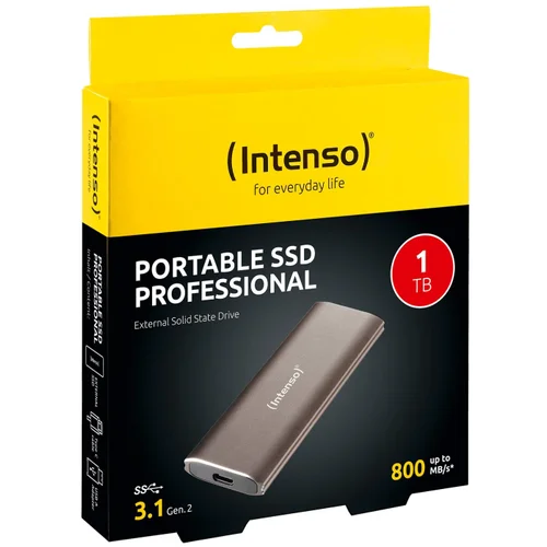  (Intenso) Eksterni SSD, kapacitet 1TB, USB 3.1...