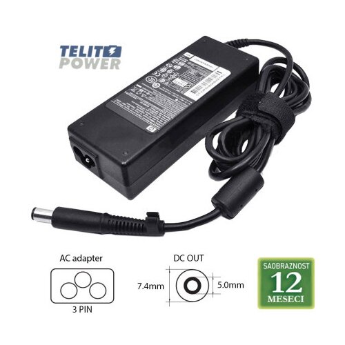  HewlettPackard HP/COMPAQ 19V-4.74A ( 7.4*5.0 ) PA-1900-32HN 90W laptop adapter ( 3033 ) Cene