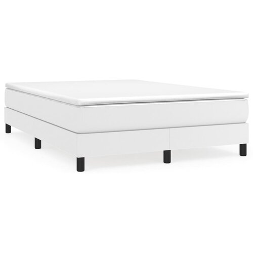 Maison Chic Box spring postelja - Vzmetna postelja z vzmetnico bel 140x190 cm umetno usnje SL12674, (21904269) Cene