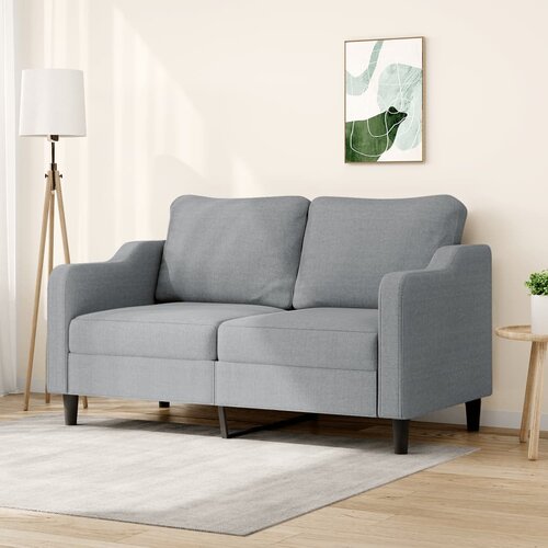 vidaXL Dvosjed od tkanine svjetlosivi 140 cm Cijene